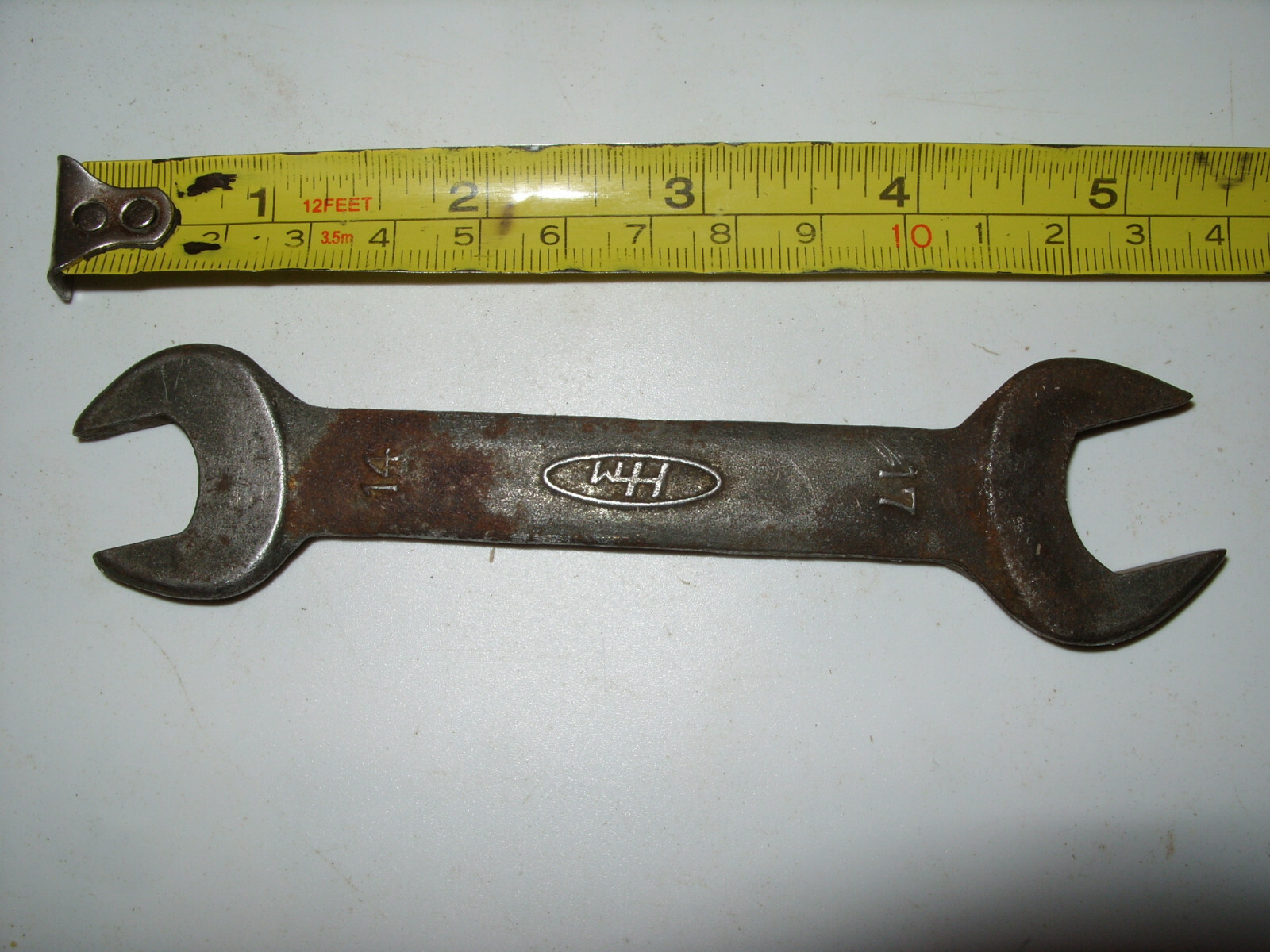 Vintage Honda Motors HM Double Open End Wrench 14mm & 17mm