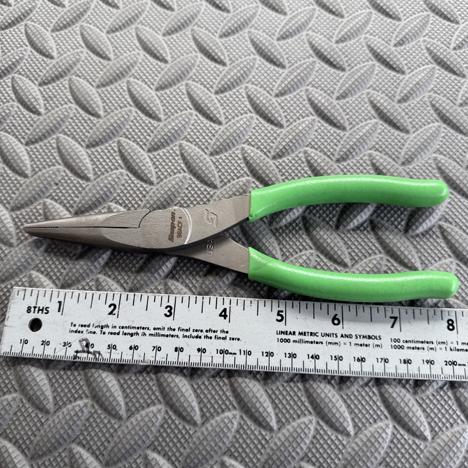 Snap On Tools 96ACFG 8″ Needle Nose Pliers GREEN