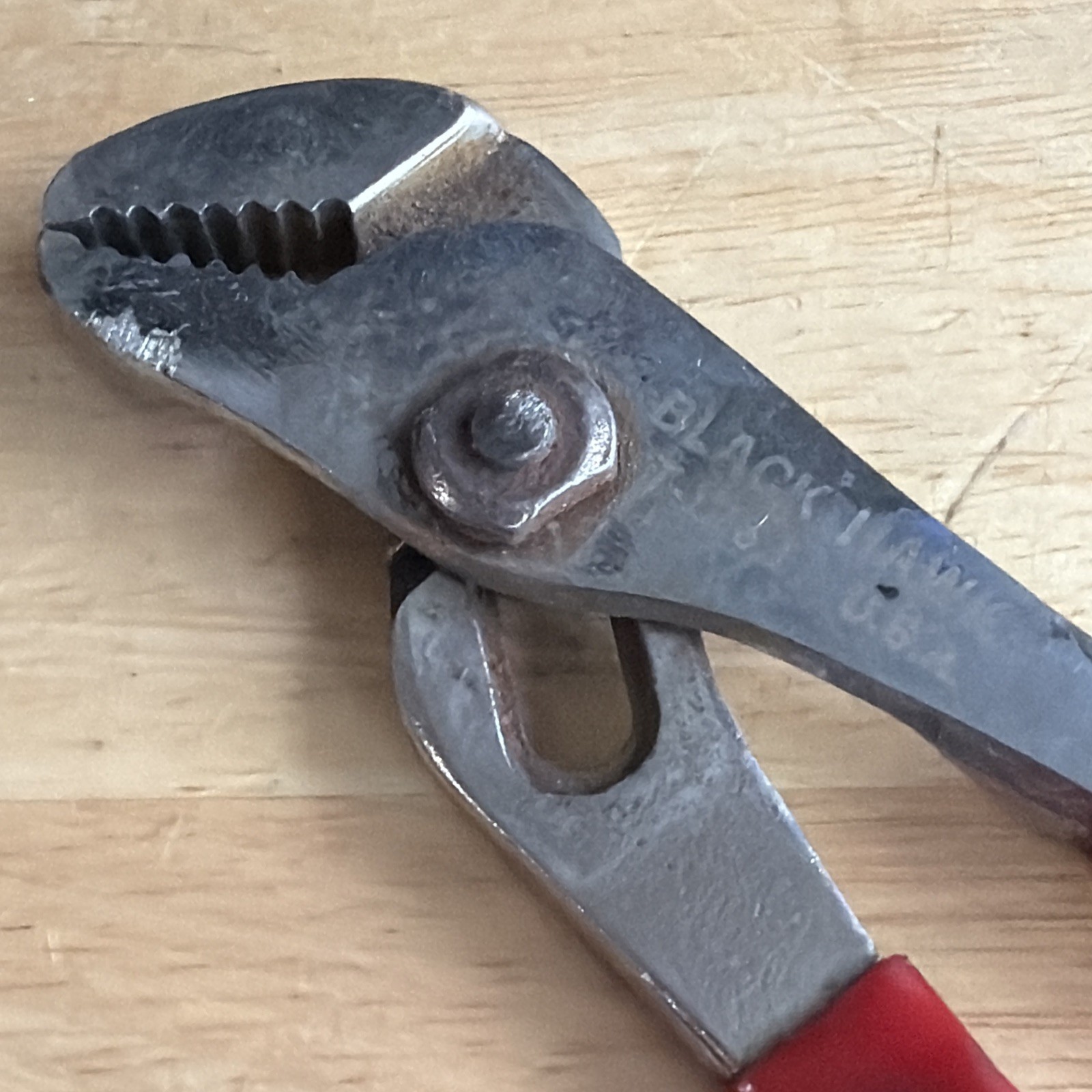 Blackhawk Tools 6-3/4″ Long Slip Joint Pliers Red Handle PT-1263-1 Made in USA