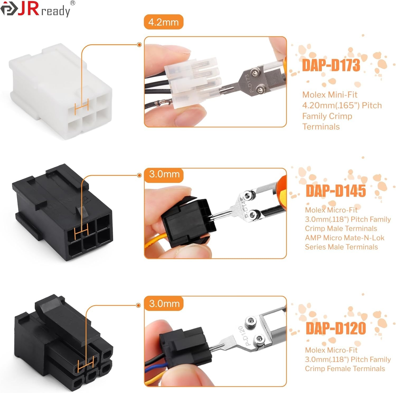 Compact Hand-Powered Molex Pin Extraction Tool for Technicians and DIY Users