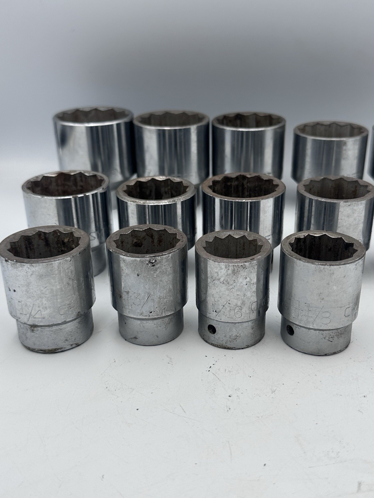 Vintage Craftsman -V- 3/4” Drive SAE Socket Set USA + Proto Breaker Bar + Case