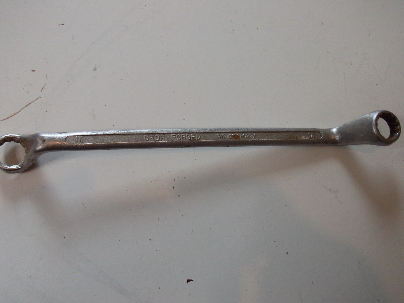 Vintage Alloy Steel 14mm x 15mm Ring Spanner West Germany Upcycle