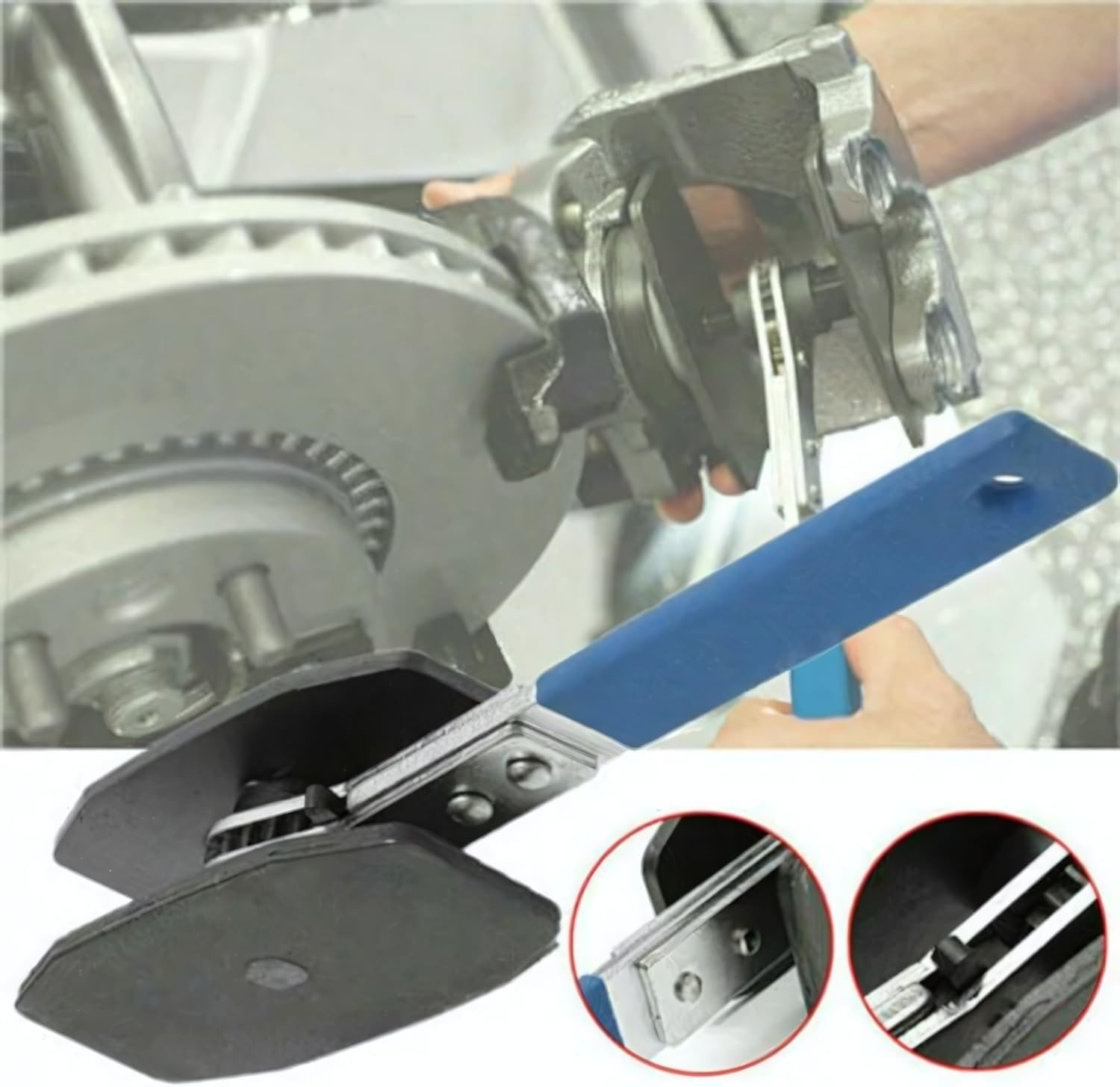 Car Ratchet Brake Piston Wrench Spreader Caliper Pad Install Tool Press Portable