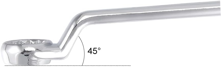 uxcell 14mm x 17mm Metric 12 Point Offset Double Box End Wrench x