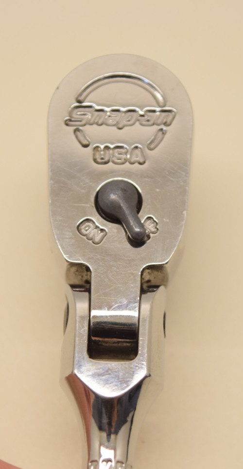 SNAP ON TKF72 Stubby Flex Head Ratchet 1/4” Drive USA TOOLS – USED