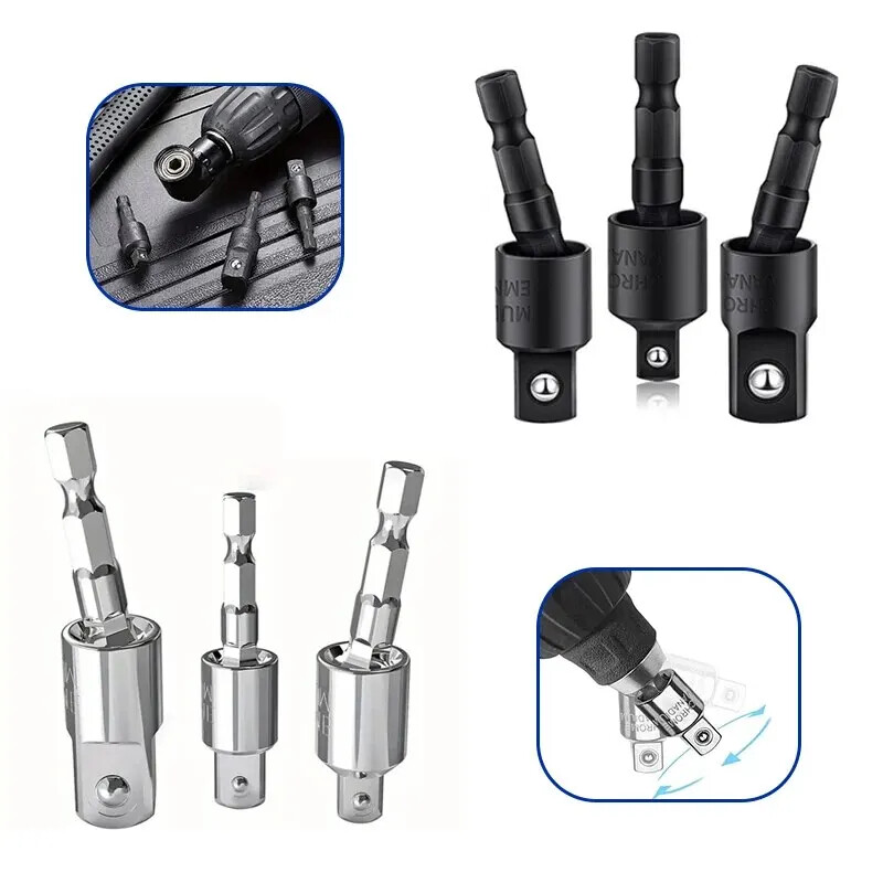 360 ° Electric Drill Screwdriver Socket Universal Adapter Connecting Rod Tool