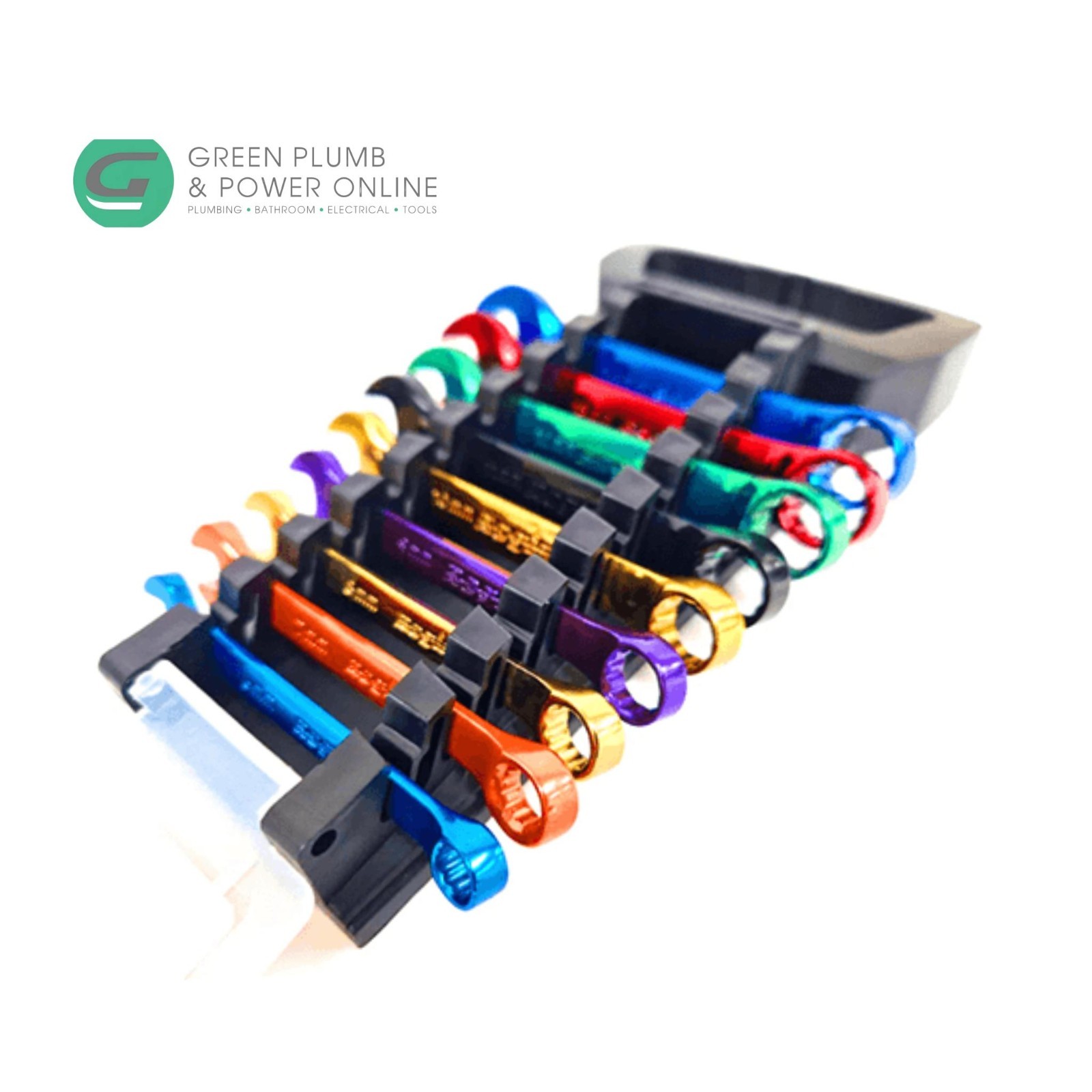 New Style Regin 9pc Colour Coded Stubby Combination Spanner Set 6 -14mm