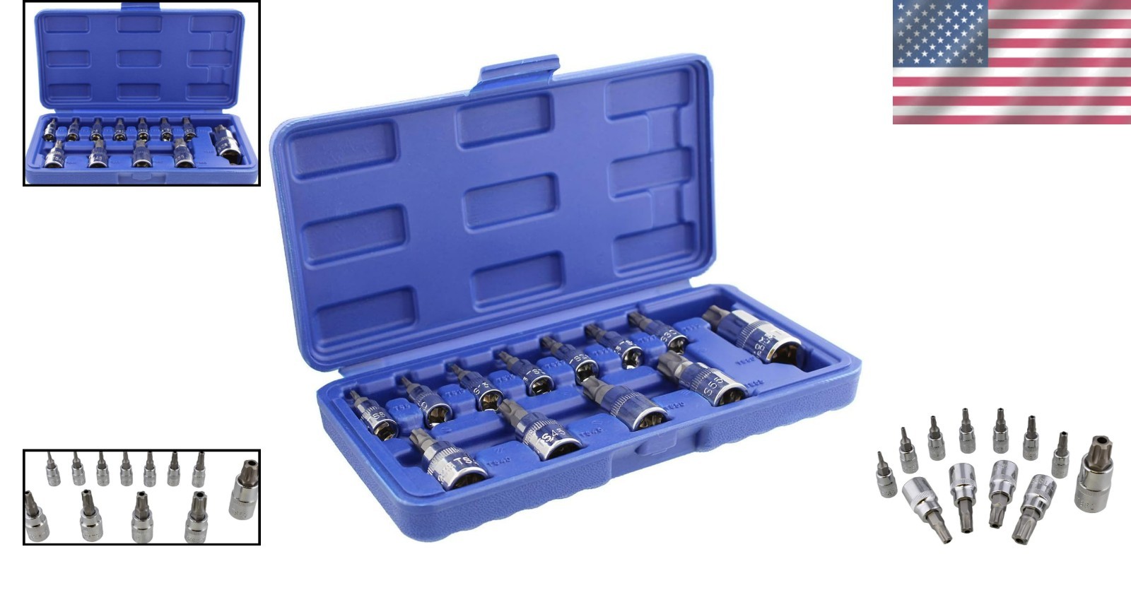 Precision Torx Plus Socket Set – 12 Tamper Proof Bits for Euro & Japanese Cars