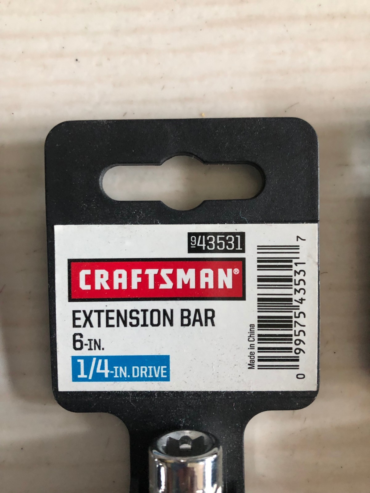 Craftsman 1/4 Inch Drive Socket Extension Bars 6 Inch New 43531 SET OF 3