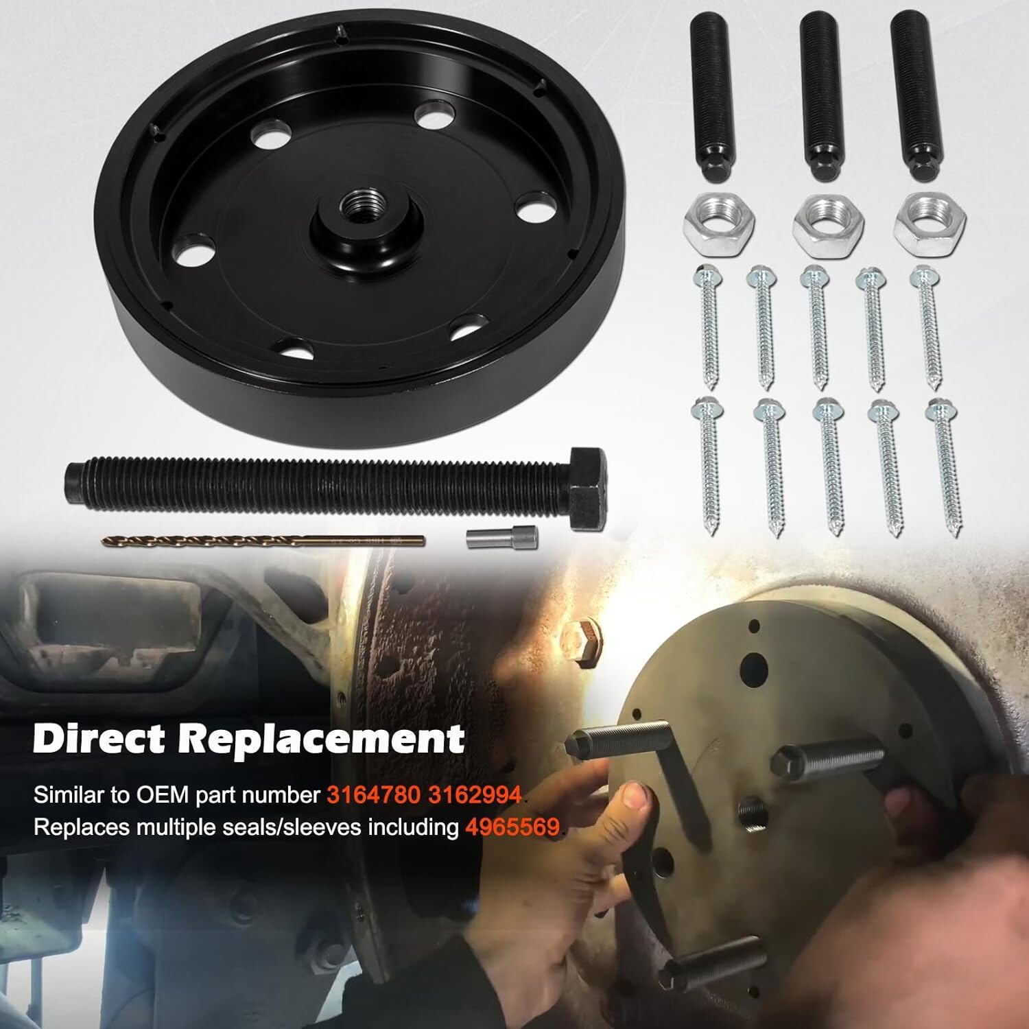 3164780 Crankshaft Rear Main Seal Installer & Remover Tool for Cummins ISX QSX