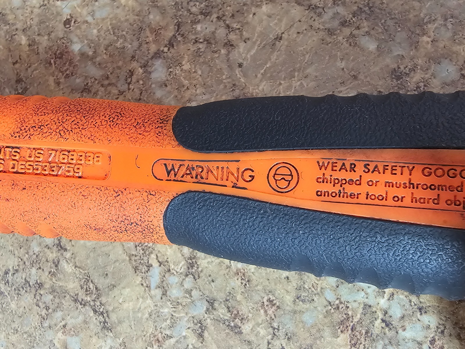 Snap On HBBD40 40oz Dead Blow Ball Peen Hammer Orange Pre-owned