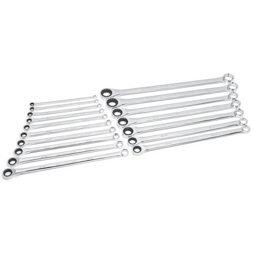 GearWrench XL GearBox Double Box Ratcheting Wrench Set, Metric, 17 Pieces