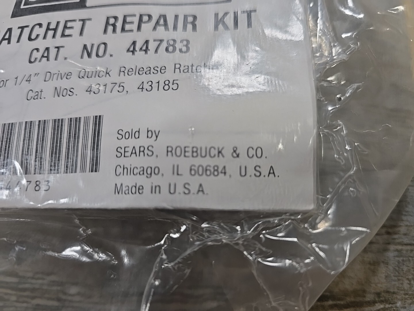 MADE IN USA Craftsman Ratchet Repair Kit 44783 for 1/4 Quick Release 43175 43185