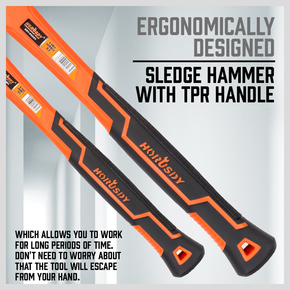 HORUSDY 5PC Hammer Set 16/32OZ Ball Pain 32OZ Rubber 3lb Sledge 3lb Cross Hammer