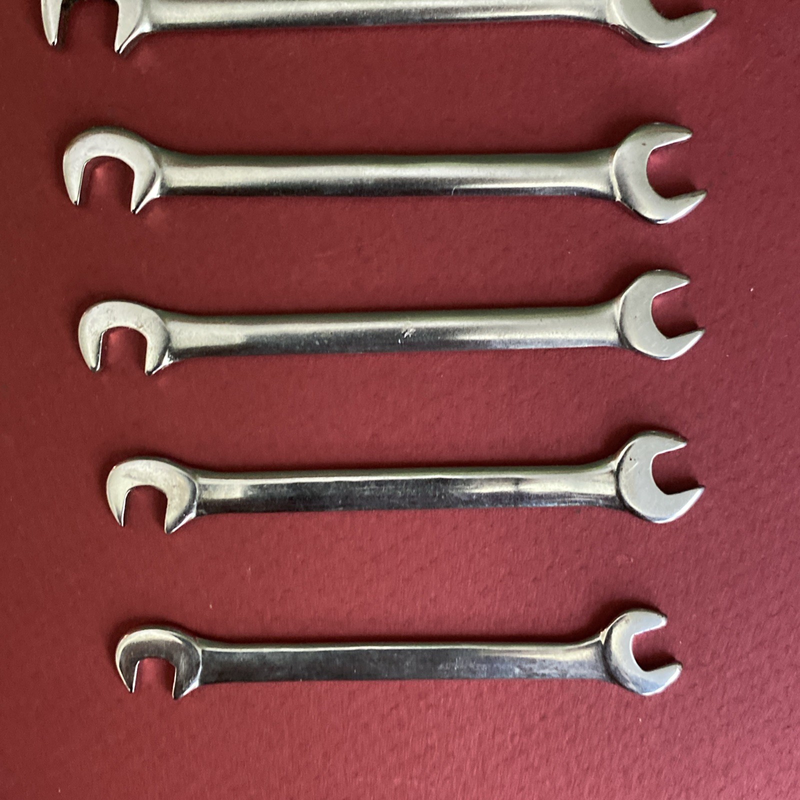 Craftsman USA 8-Pc Open End -V- Ignition Wrench Set 4306 Super-tuff 90° Offset