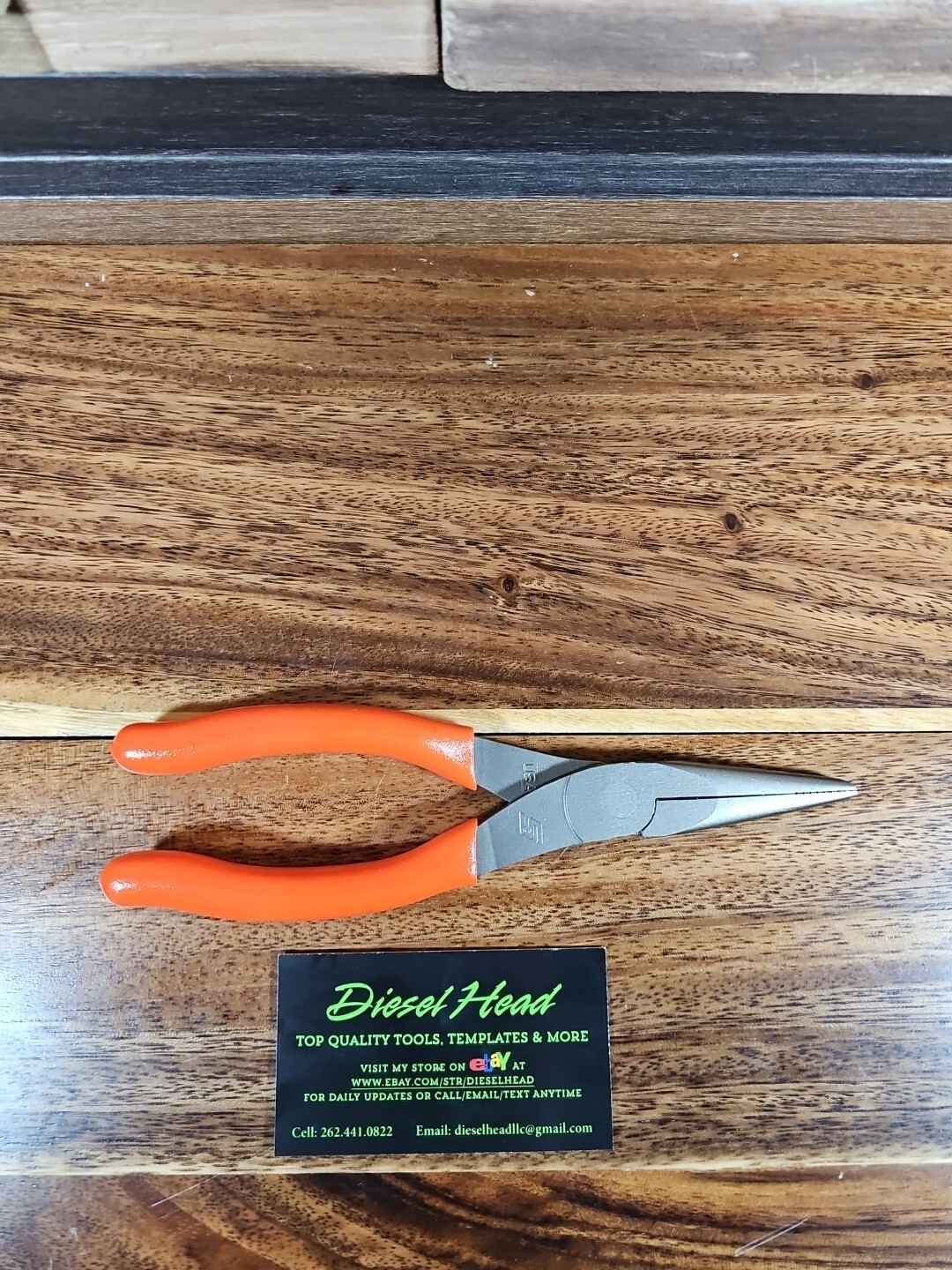 *NEW* Snap On 96ACF – 8″ Talon Grip™ ORANGE NEEDLE Nose Pliers FREE SHIPPING