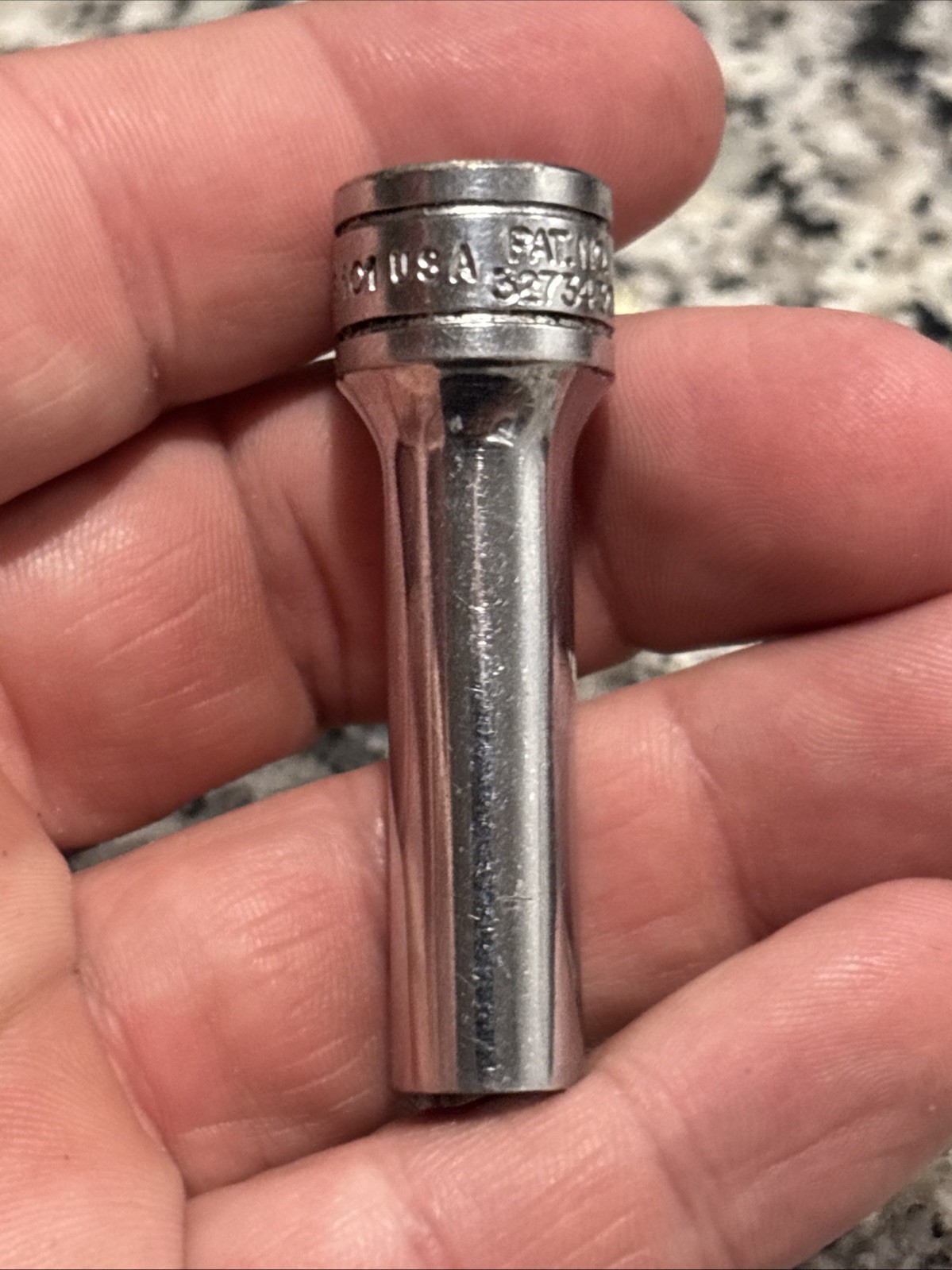 Snap-on Tools 3/8″ Drive SAE 5/16″ Deep 6 Point Chrome Socket SFS101 USA