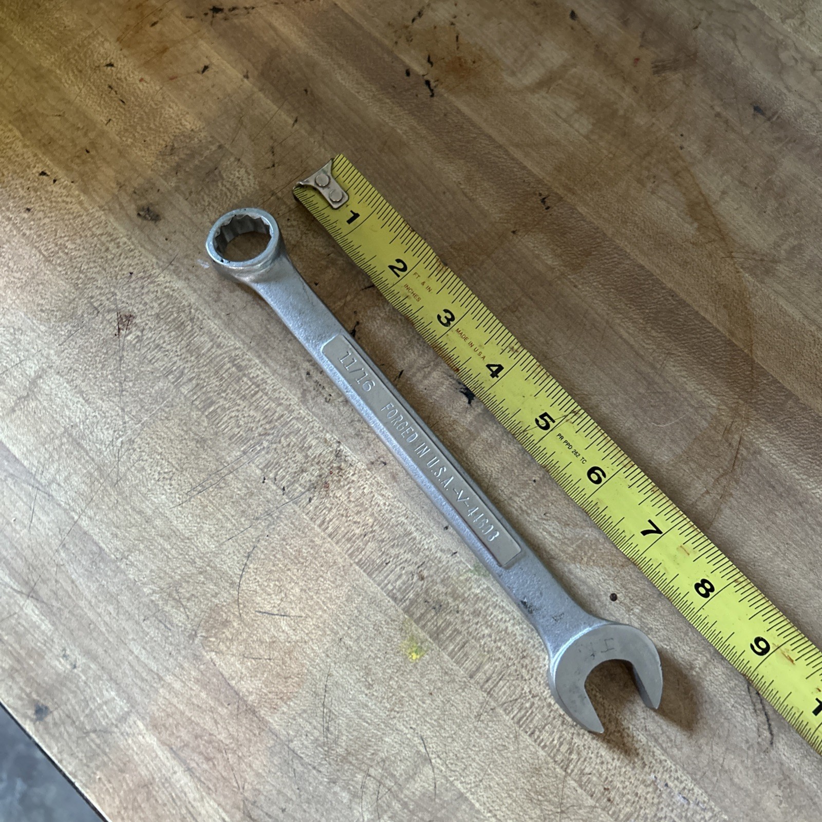 Craftsman 11/16in. Combination Wrench Vintage V 44698 Made in USA