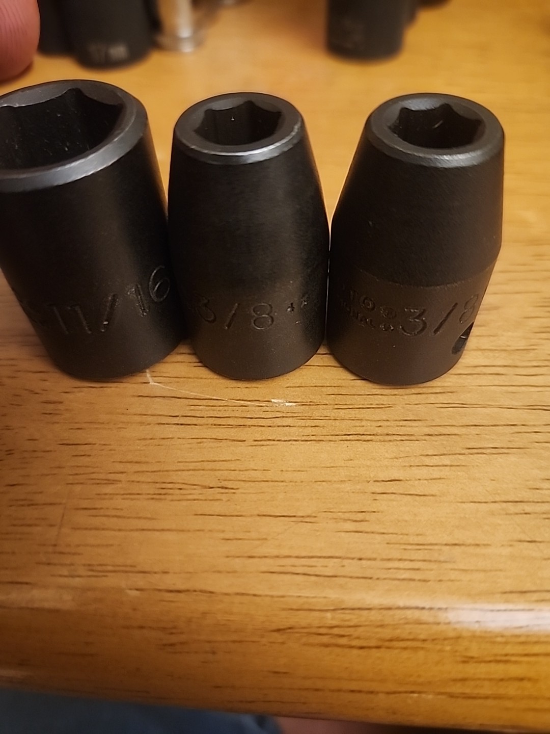 PROTO USA 1/2″ DRIVE IMPACT SOCKETS 3/8″ AND 11/16″ LOT OF 3 Pcs