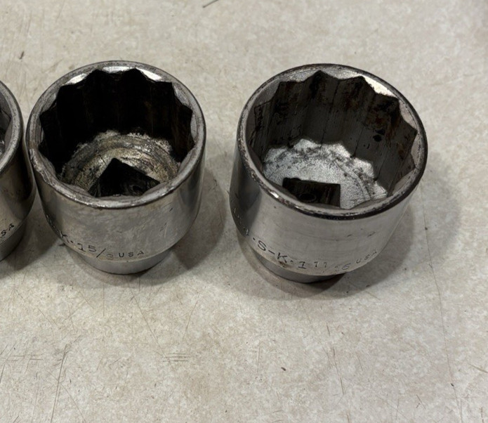 S-K Tools 3/4″ Drive Sockets 47154, 47152, 47150, 47148, 47146 1-7/16 to 1-11/16