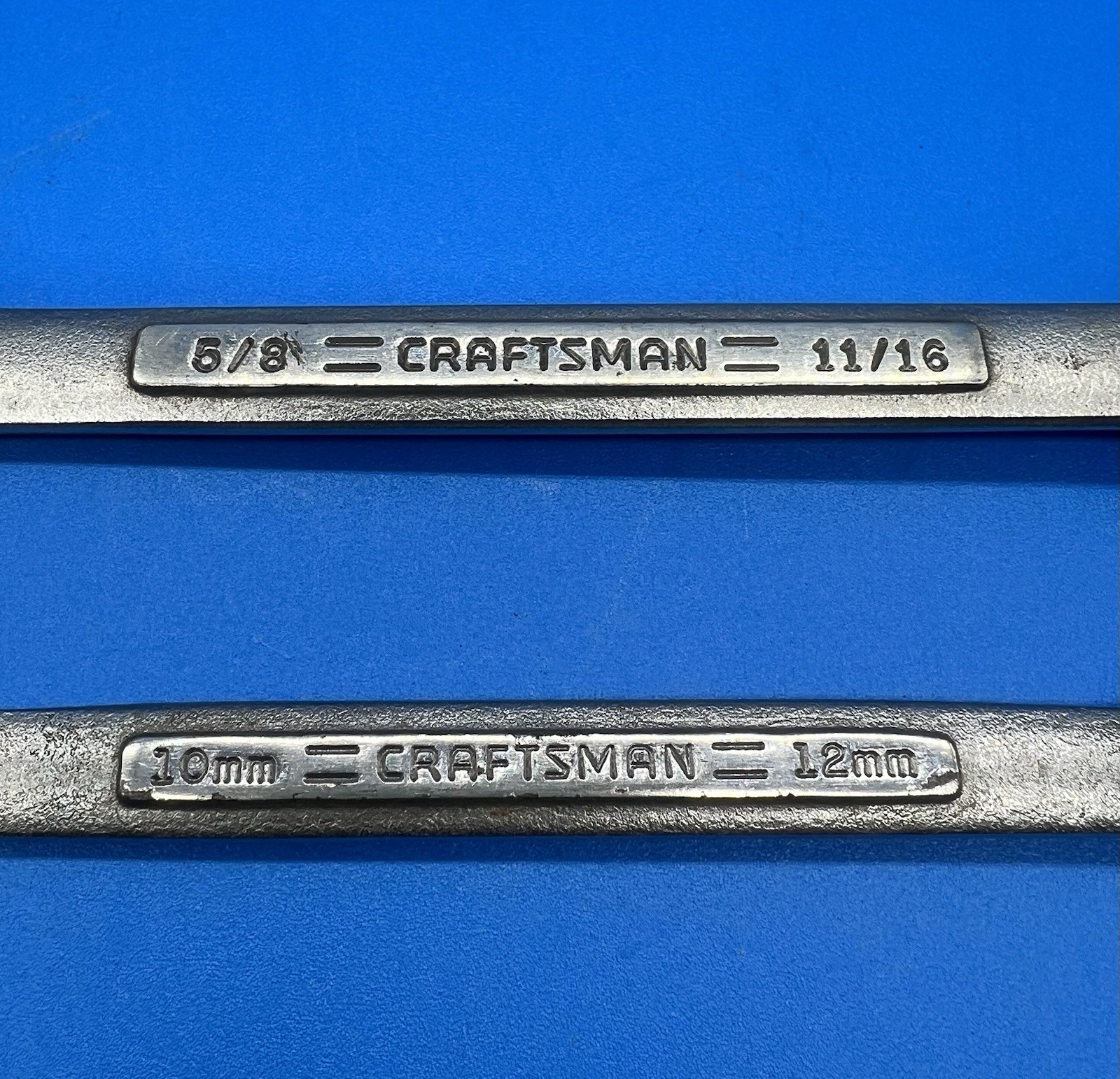 Craftsman Double End Flare Nut Wrenches 11/16” x 5/8” 44173 & 10-12mm 44176 USA