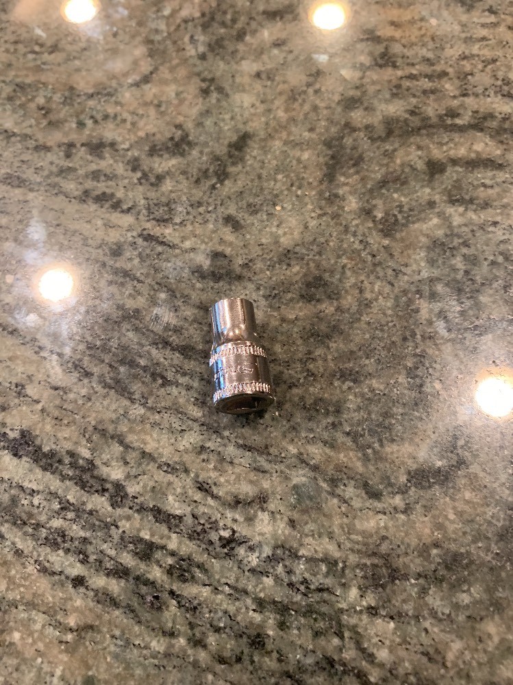 Snap On tmm6 6mm 1/4″ drive shallow 6 point metric chrome socket