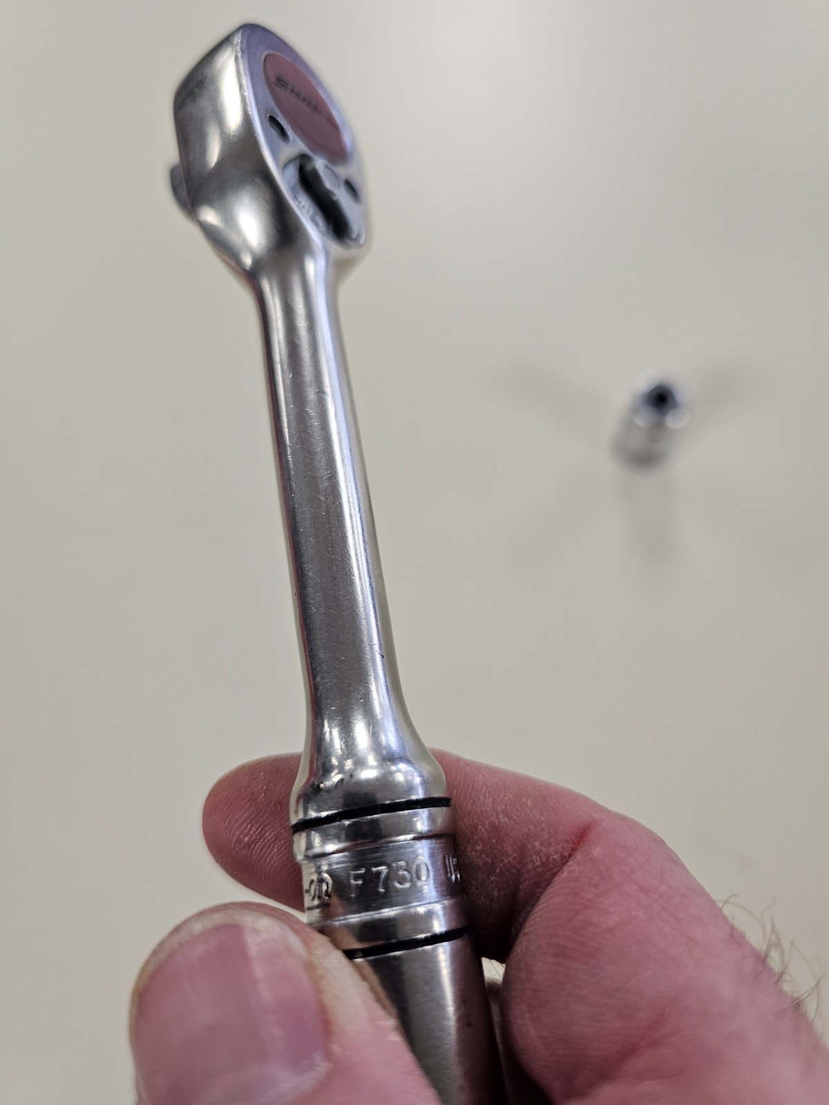 Snap On F730 Vintage Ratchet 3/8″ Drive W/ 3/8″ Drive T27 Torx Bit