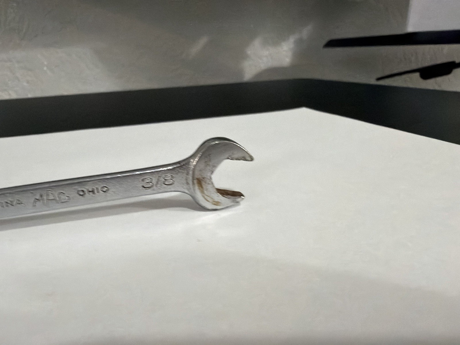Mac Tools 3/8″ 6PT SAE Short Combination Wrench USA CH12