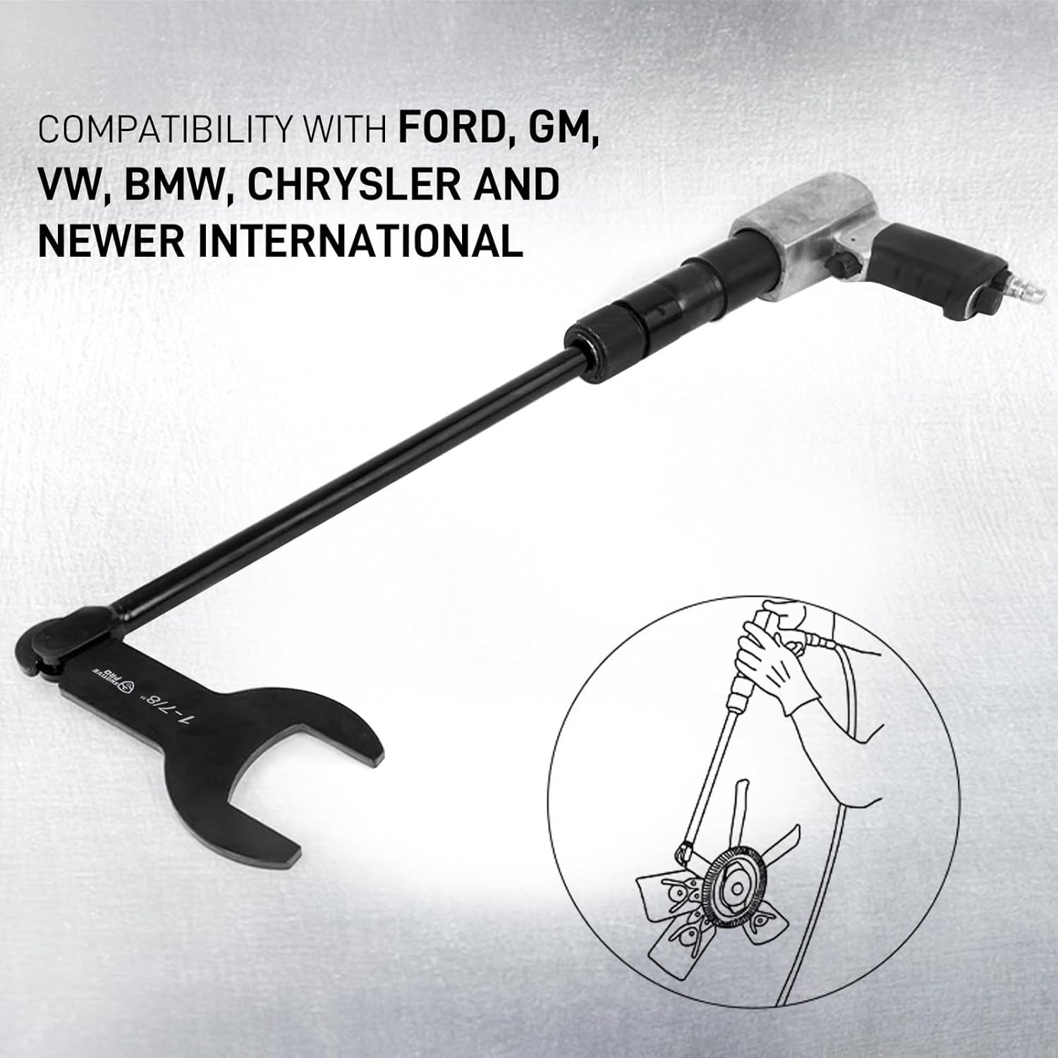 Smotivepro Pneumatic Fan Clutch Wrench Set