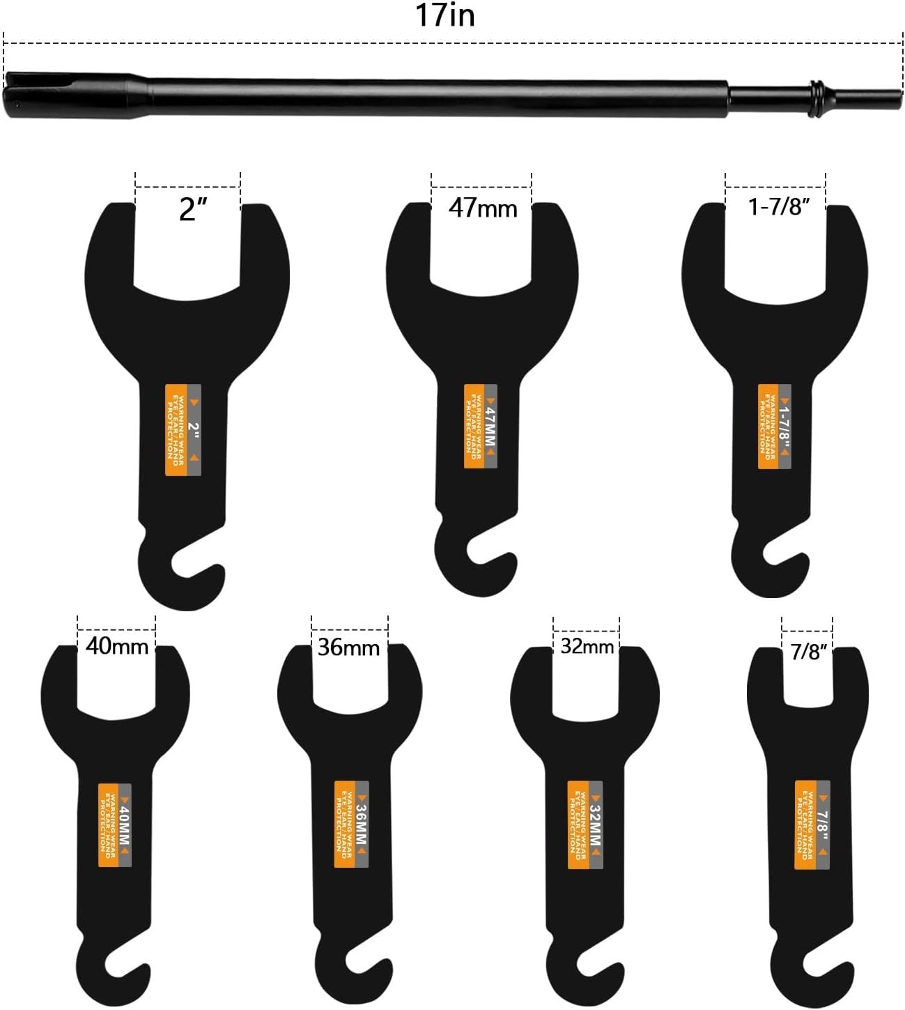 Pneumatic Fan Clutch Removal Tool Kit for Jeep, Ford, GM, Chrysler, Dodge Ram