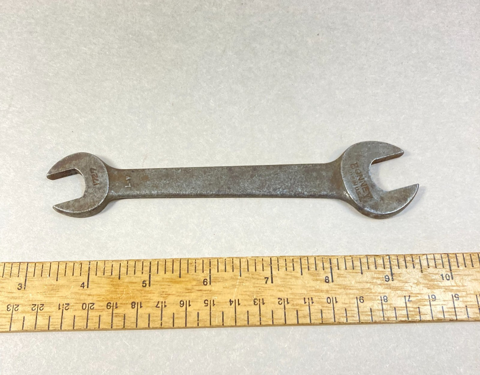 Vintage Bonney Wrench 5/8″-9/16″ Open End #1727 USA