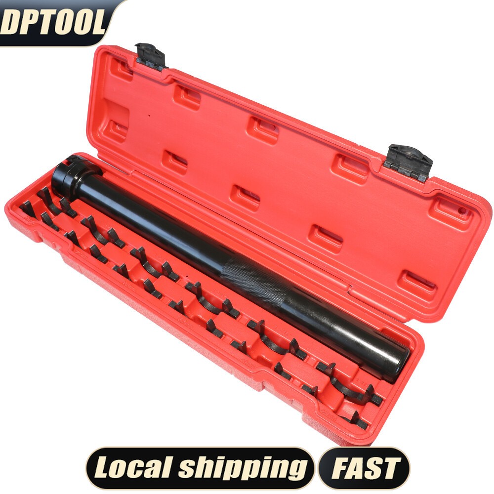 13pc Inner Tie Rod Tool Set Removal Installation with 12 SAE Metric Adapters