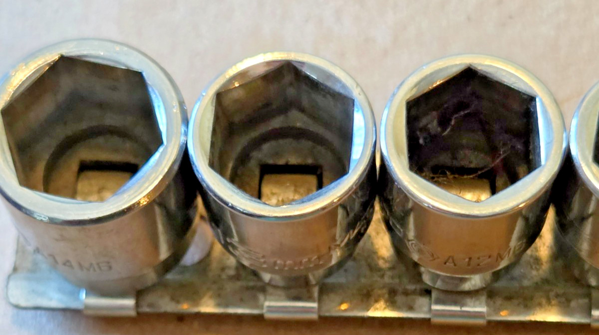 MATCO 1/4″ DRIVE SOCKET SET A5M6 – A14M6 METRIC 5MM-14MM 10 PIECE SET NICE 6PT