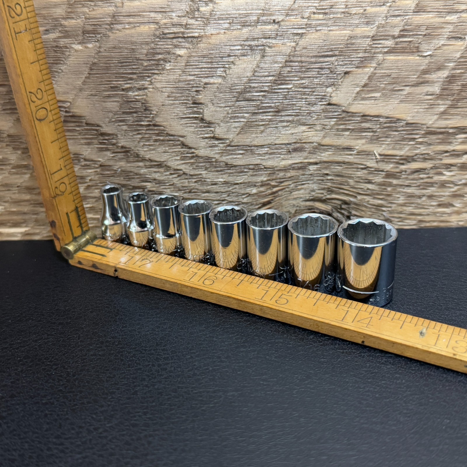 Craftsman USA 1/4 Drive SAE Socket Set 8pc 3/16-1/2 (less 1/4) 12PT -G- Series