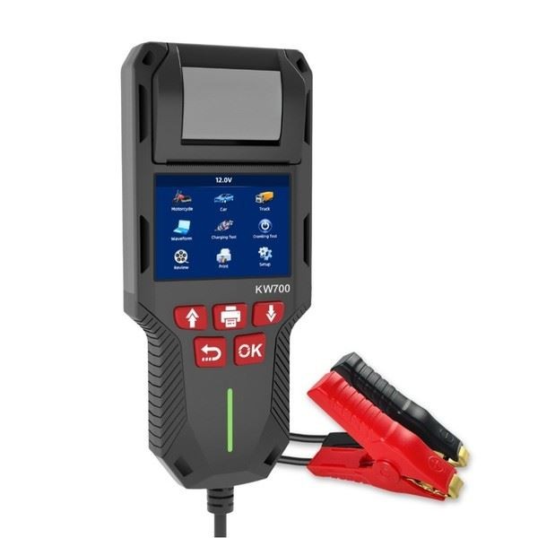 Record Printout For Car Maintenance KW700 Battery Tester Conductance Analyzer