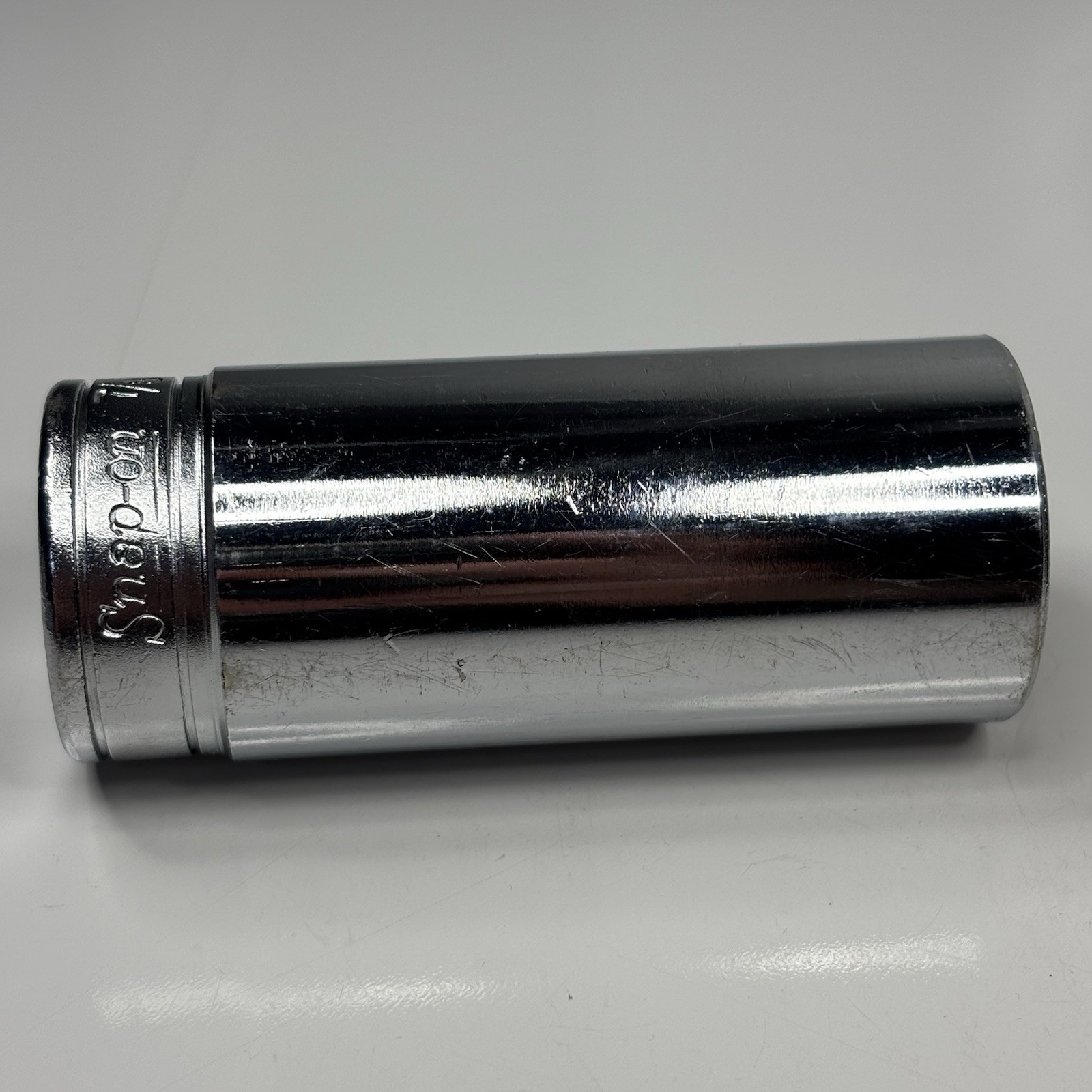 Snap On Tools SFS281 3/8 Dr 6Pt SAE 7/8 Flank Drive Deep Chrome Socket USA VTG