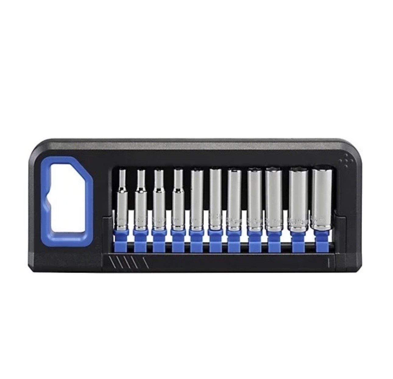 JobSmart 1/4 in. Drive Metric Deep Socket Set, 11 pc.