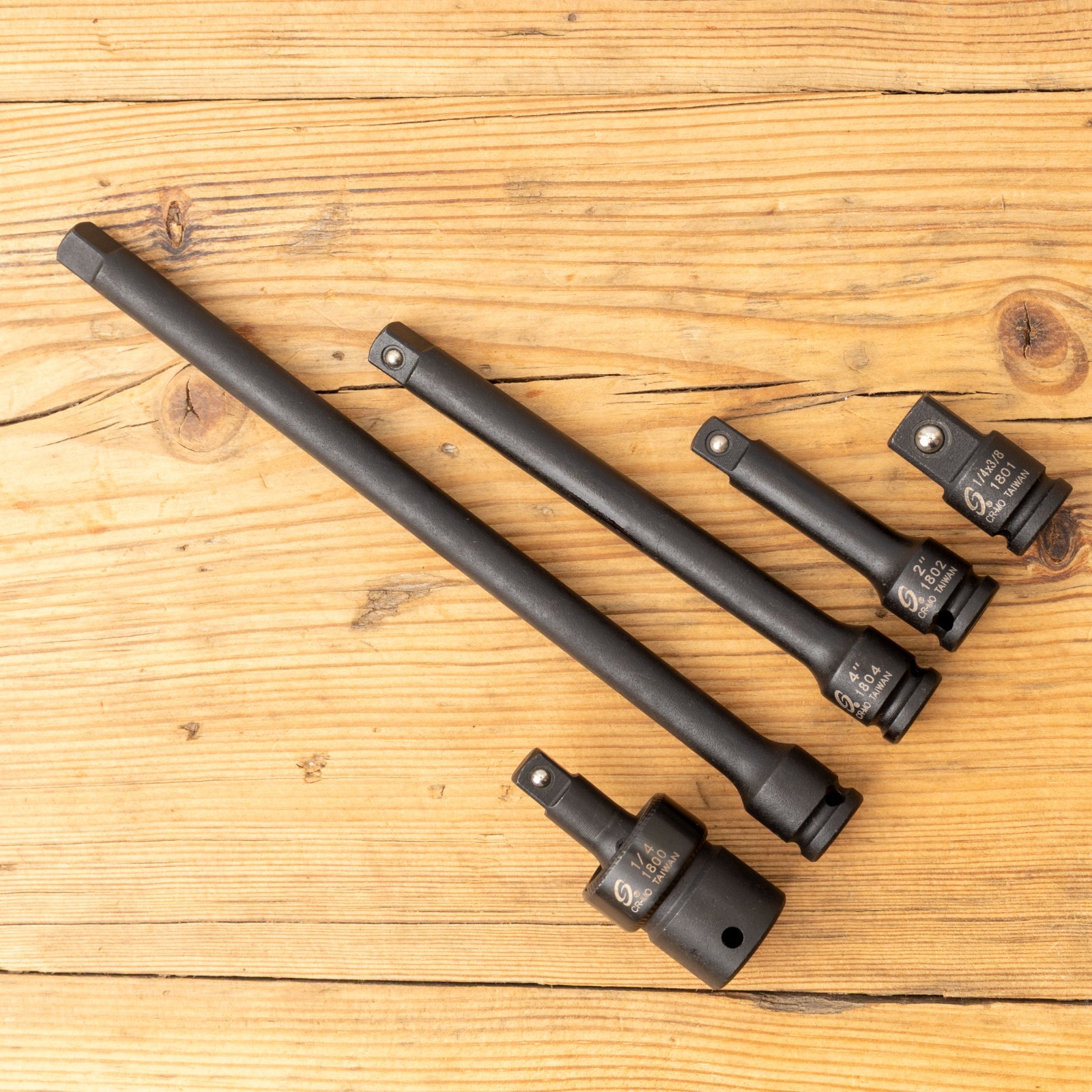 Sunex 1/4″ Impact Extensions + Universal Joint + 1/4-3/8 Adapter