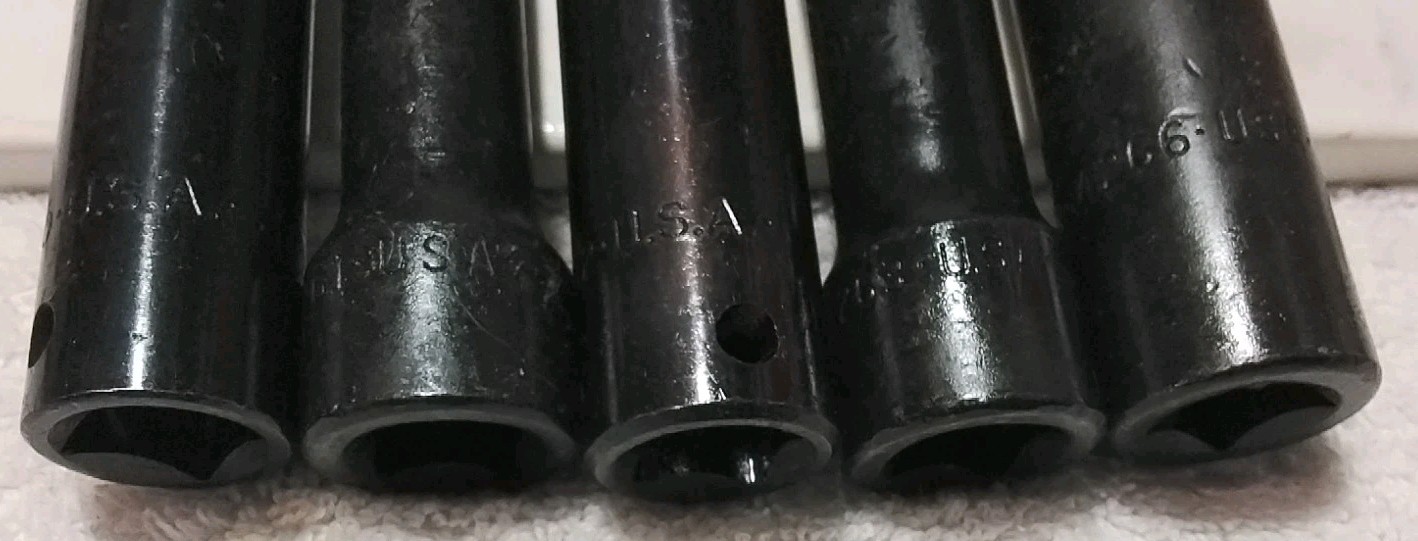 S-K 5PC 1/2″ DRIVE DEEP IMPACT SOCKET SET 10-11-12-13-16 METRIC USA 🇺🇸