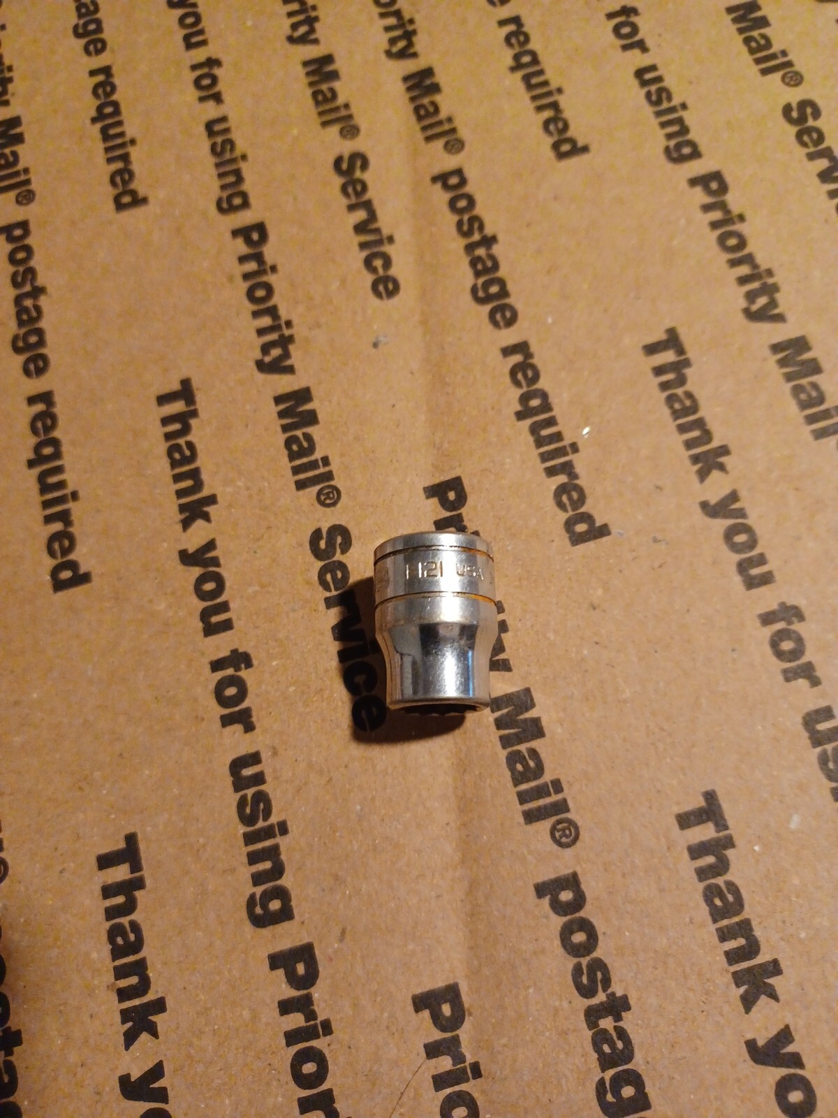 SNAP-ON 3/8″ DRIVE 12-POINT SAE 3/8″ FLANK DRIVE SHALLOW SOCKET, F121 made in US