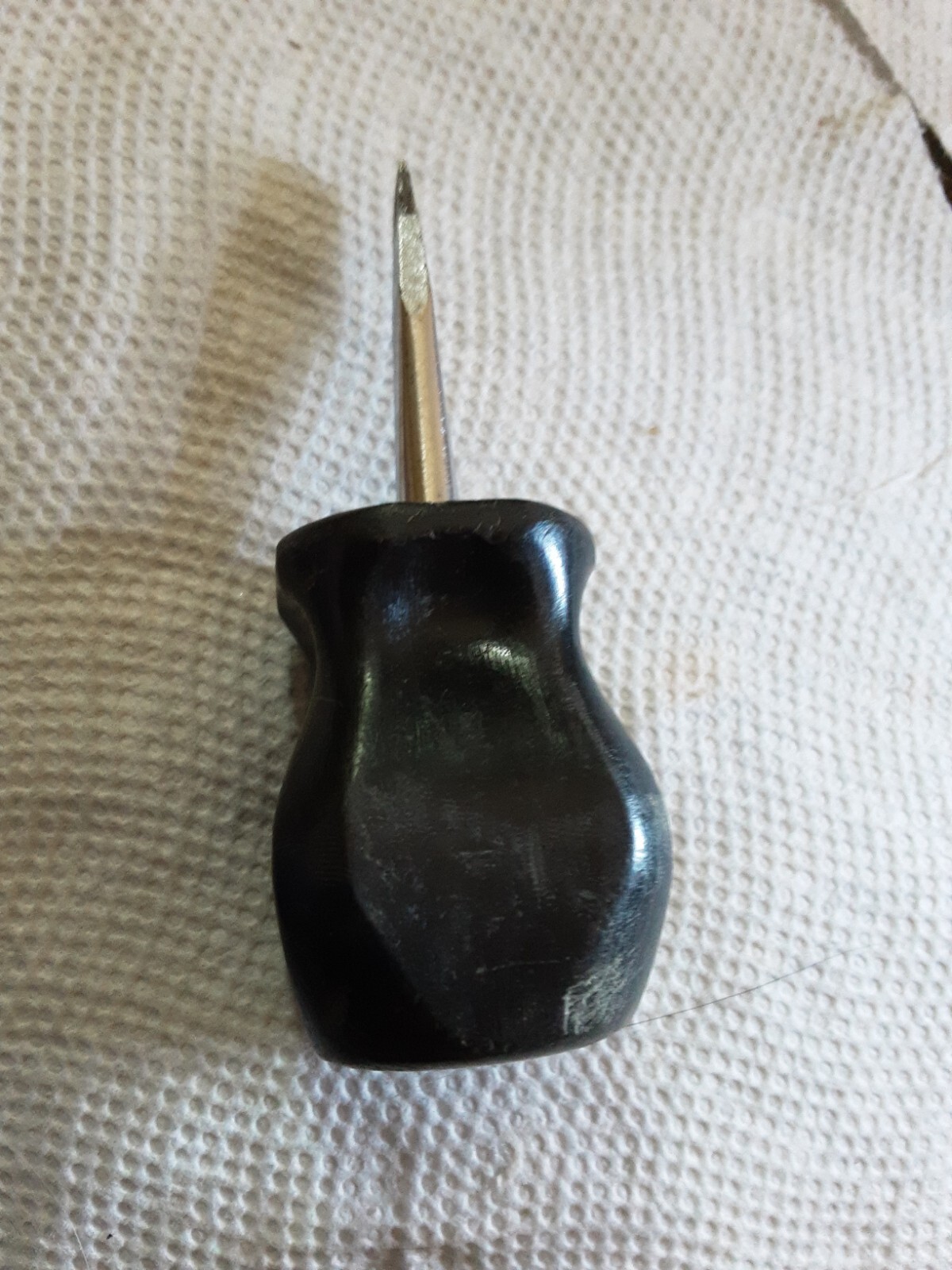 Snap On Stubby Slotted/Flat Tip 1/4″ Screwdriver W/Black Handle SDD1 pre-owned