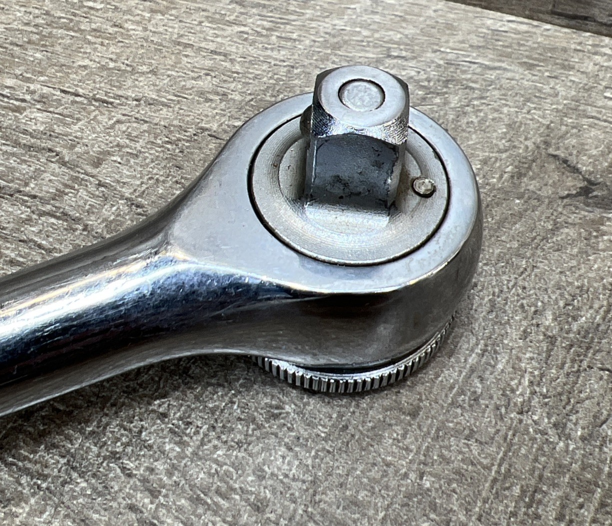Vintage Craftsman 43773 EE 7 1/2″ Inch Drive Chrome Ratchet Thumb Wheel USA Made