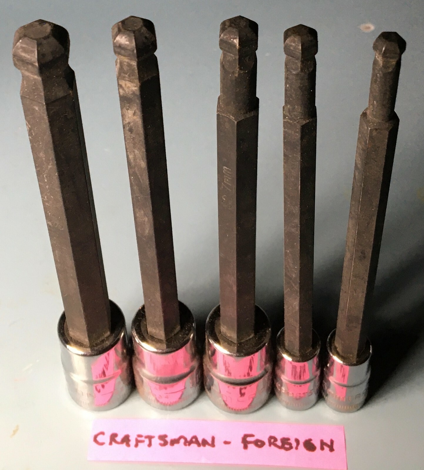 JUMBO 13 PC CRAFTSMAN METRIC HEX SOCKET SET 1/4, 3/8,1/2 IN, INCH DRIVE SOCKETS