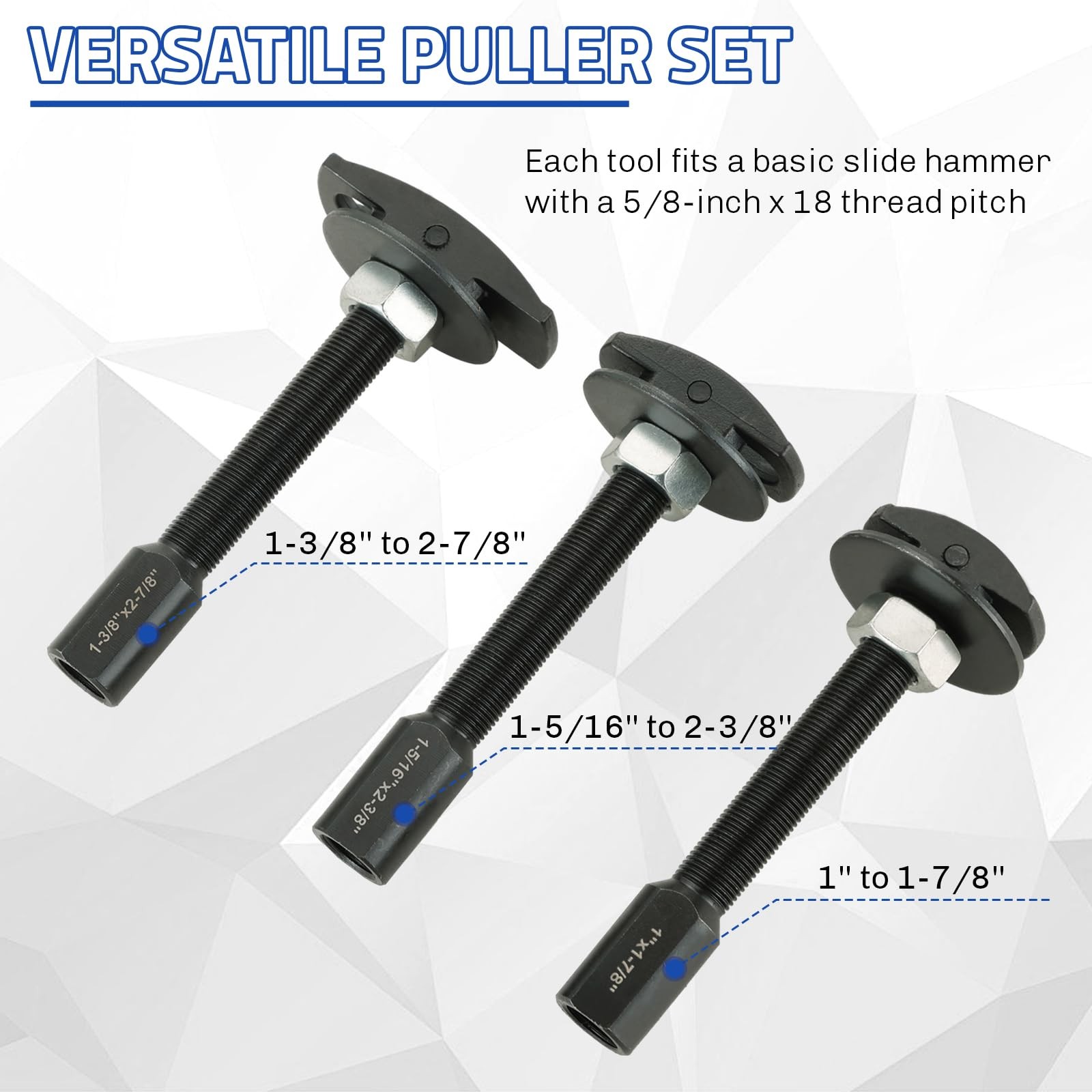 weyleity Rear Axle Bearing Remover Puller Slide Hammer Set
