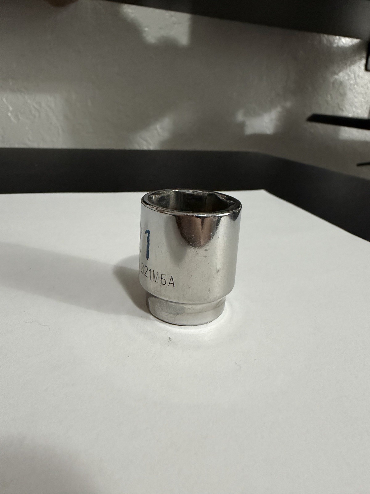 Matco Tools USA B21M6A 21mm Metric Shallow Socket 3/8″ Drive 6 Point Chrome