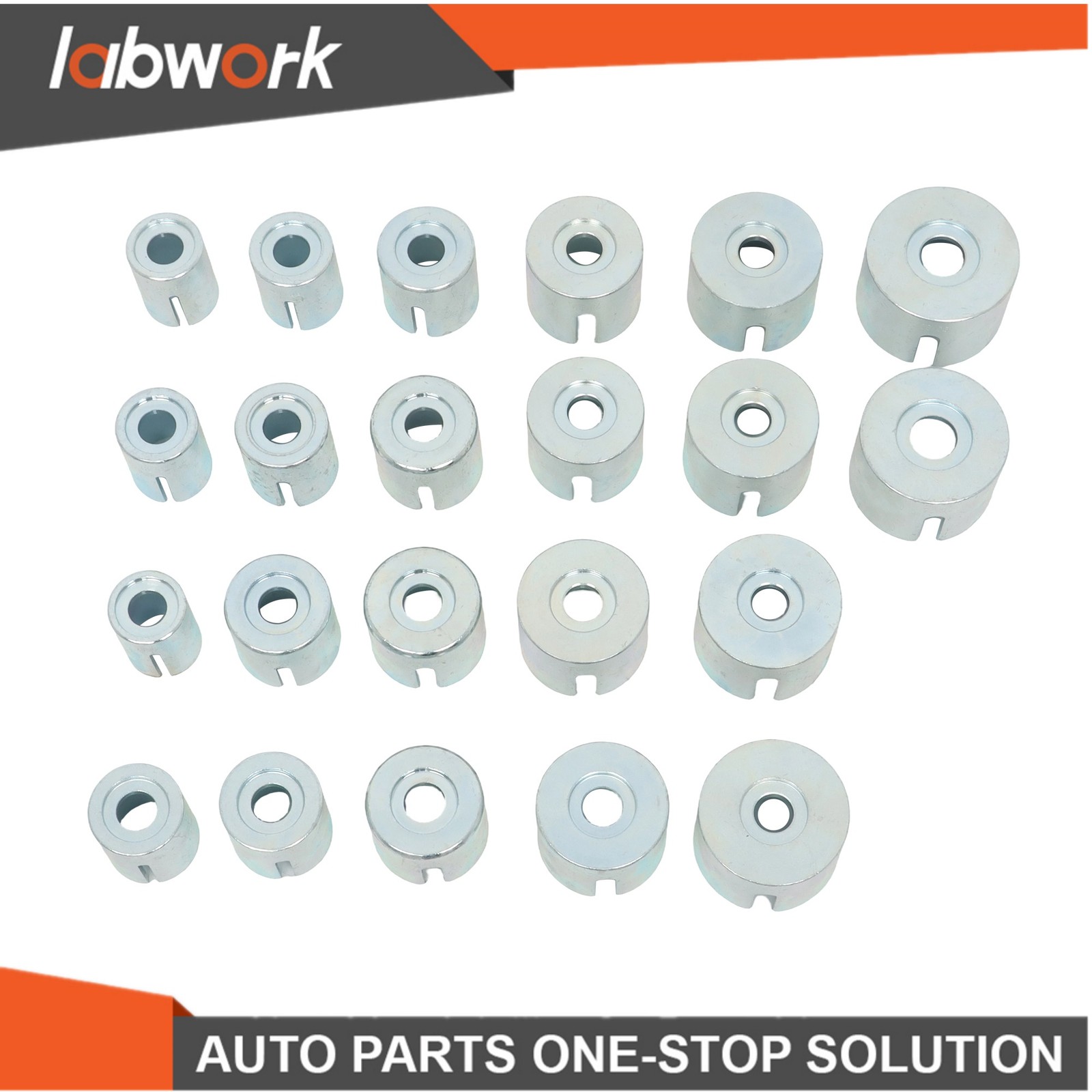 Labwork 27Pcs Press and Pull Sleeve Kit Bush Bearing Removal Insertion Tool