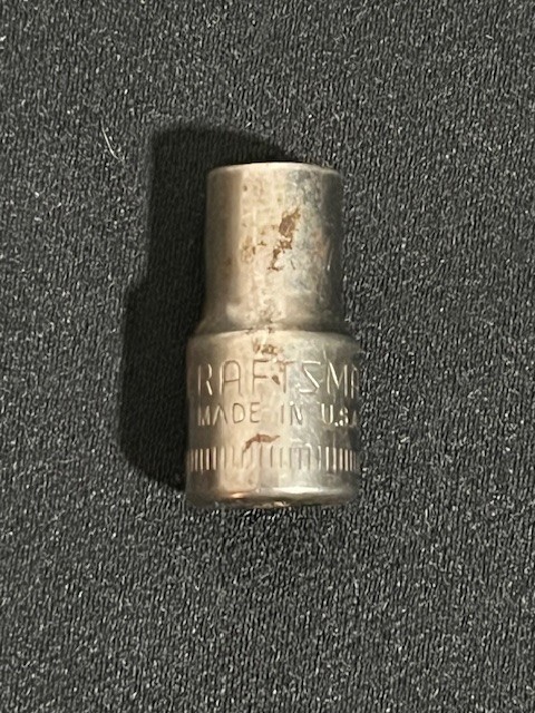 Craftsman USA 6mm 6 Point 1/4″ Drive Shallow Socket 43502 -V- Series