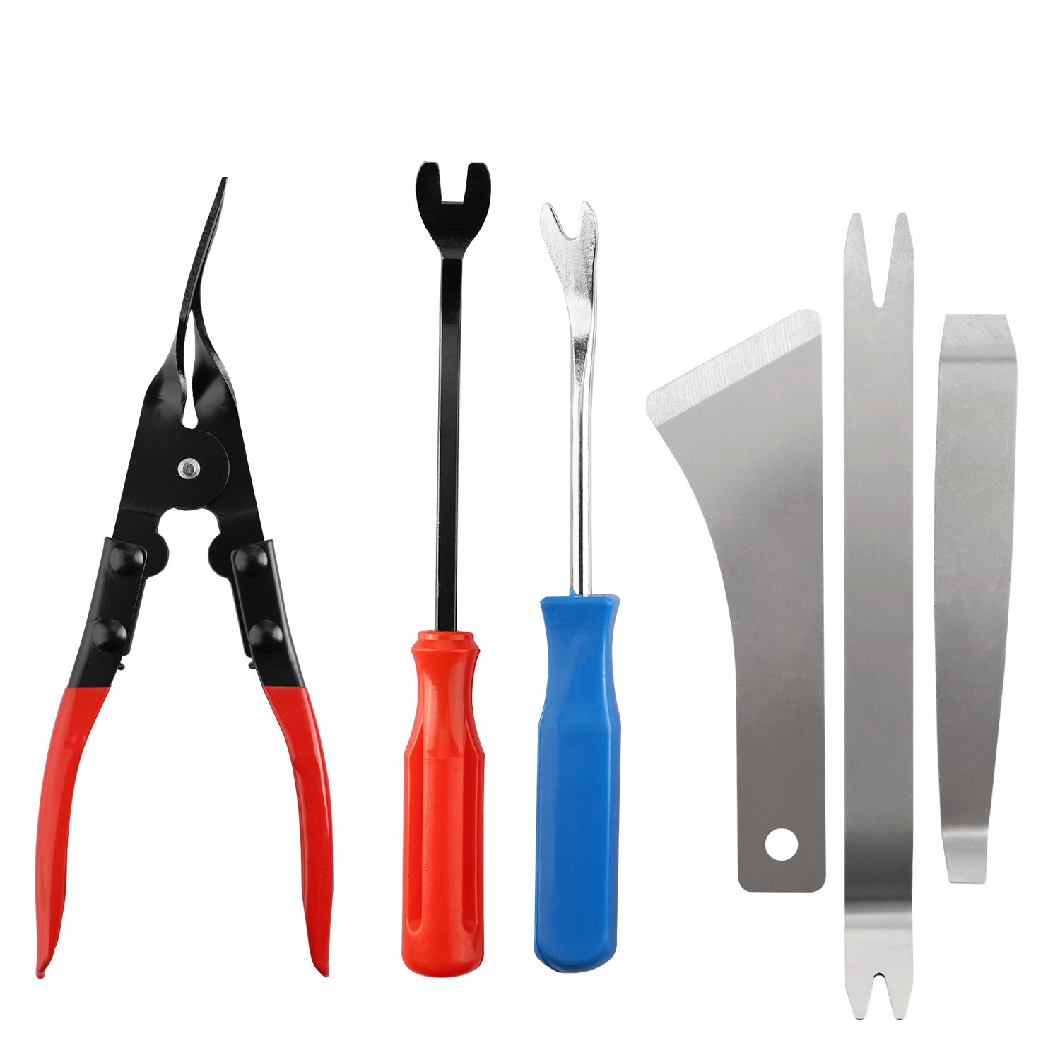 6pcs Car Door Trim Removal Tool Pry Panel Dash Radio Body Clip Installer Kit Set