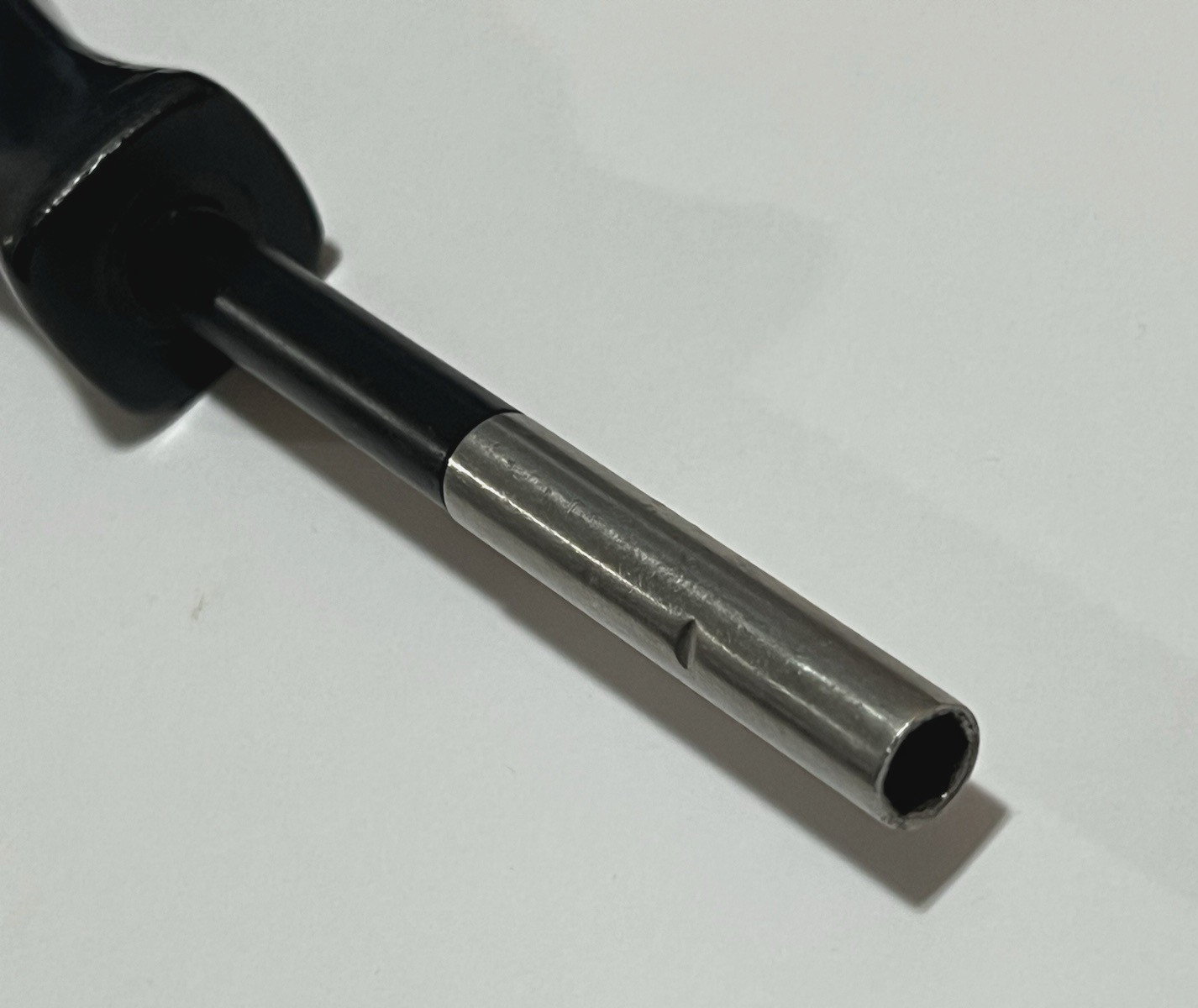 Snap On SSDM40A Magnetic Hex Bit Screwdriver Vintage Black Hard Plastic Handle