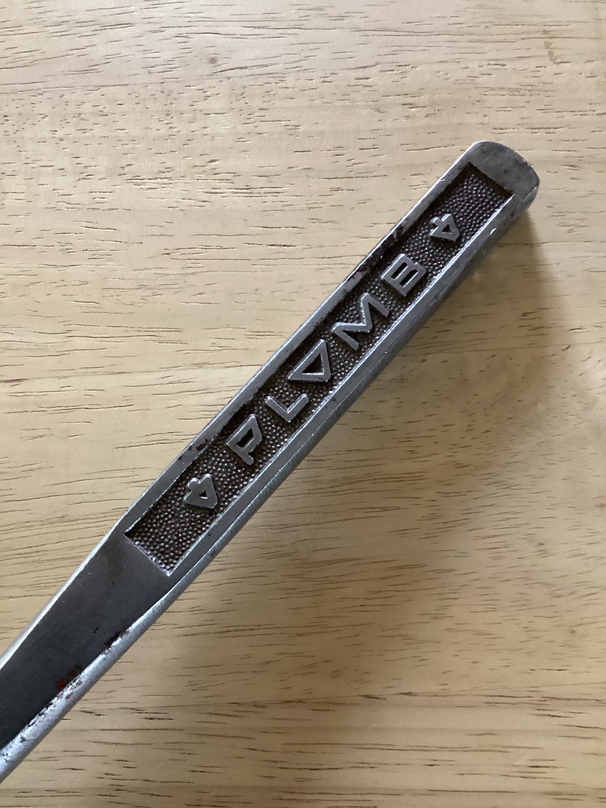 Plomb 10.25″ Ratchet 1/2″ Drive Pebble Handle 5449 Plvmb Plumb Vtg USA